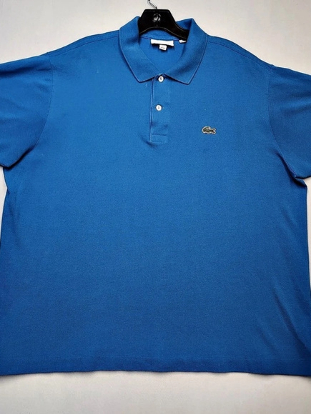 Lacoste Classic Fit Polo Shirt Mens Size 7 US XXL Blue Short Sleeve Pique Cotton